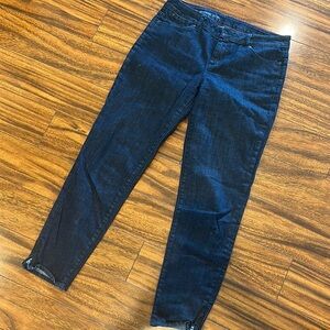 Talbots Dark Blue Women's Jeans with zipper at the ankles